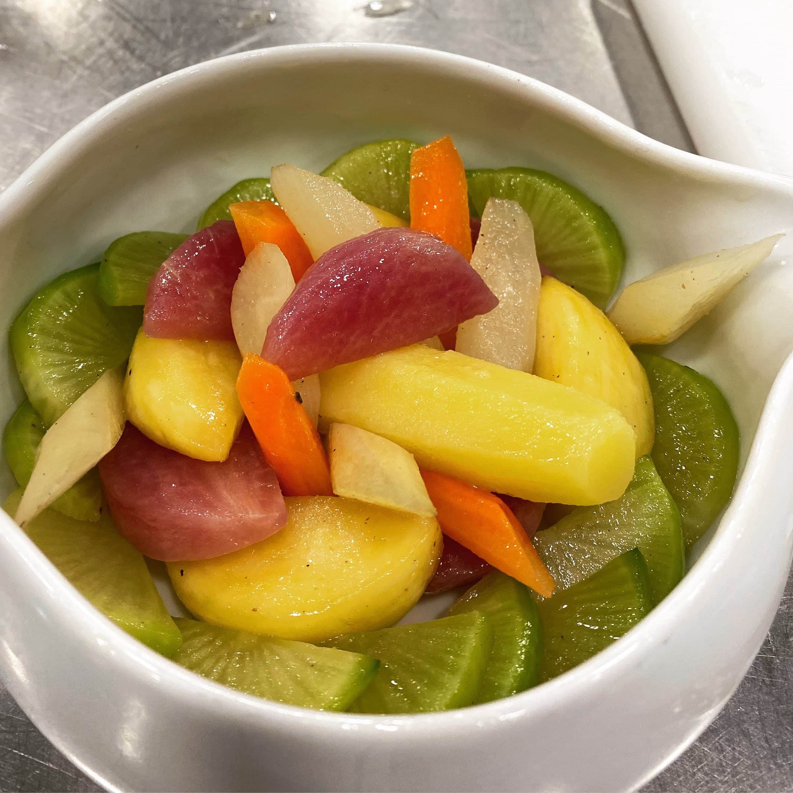 Assiette choux de Bruxelles